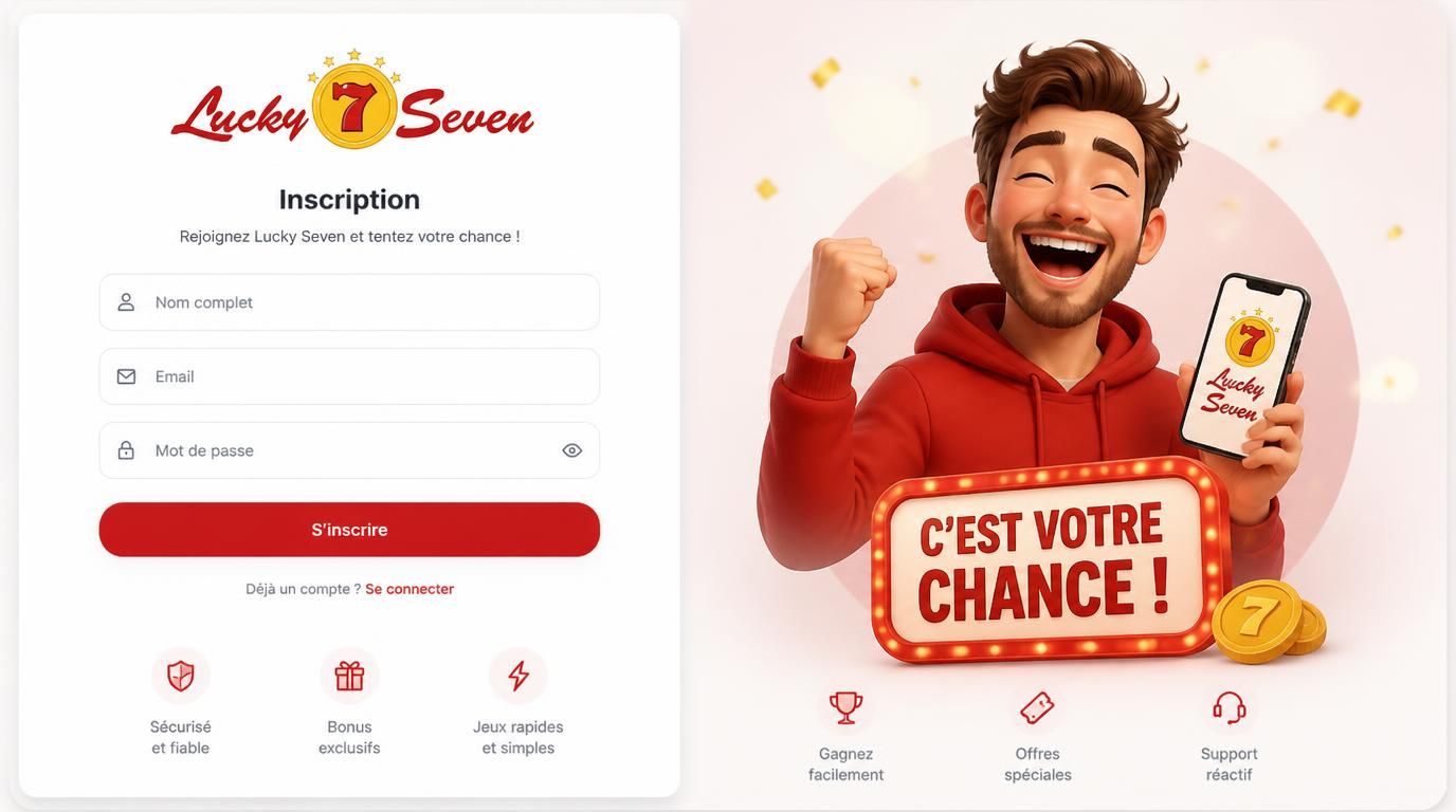 formulaire inscription simplifie, sourire joueur